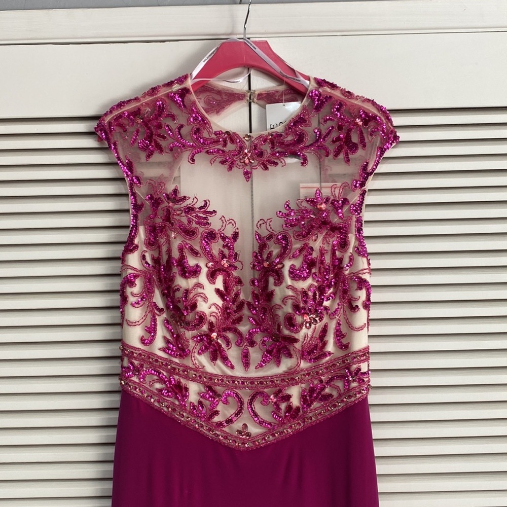 Alyce Paris Hot Pink Evening Gown - Picture 3 of 5